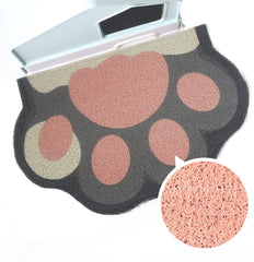 Tapis Litière Rarenut 24x16 gris-rose: capte poussière et résidus sur le tapis.