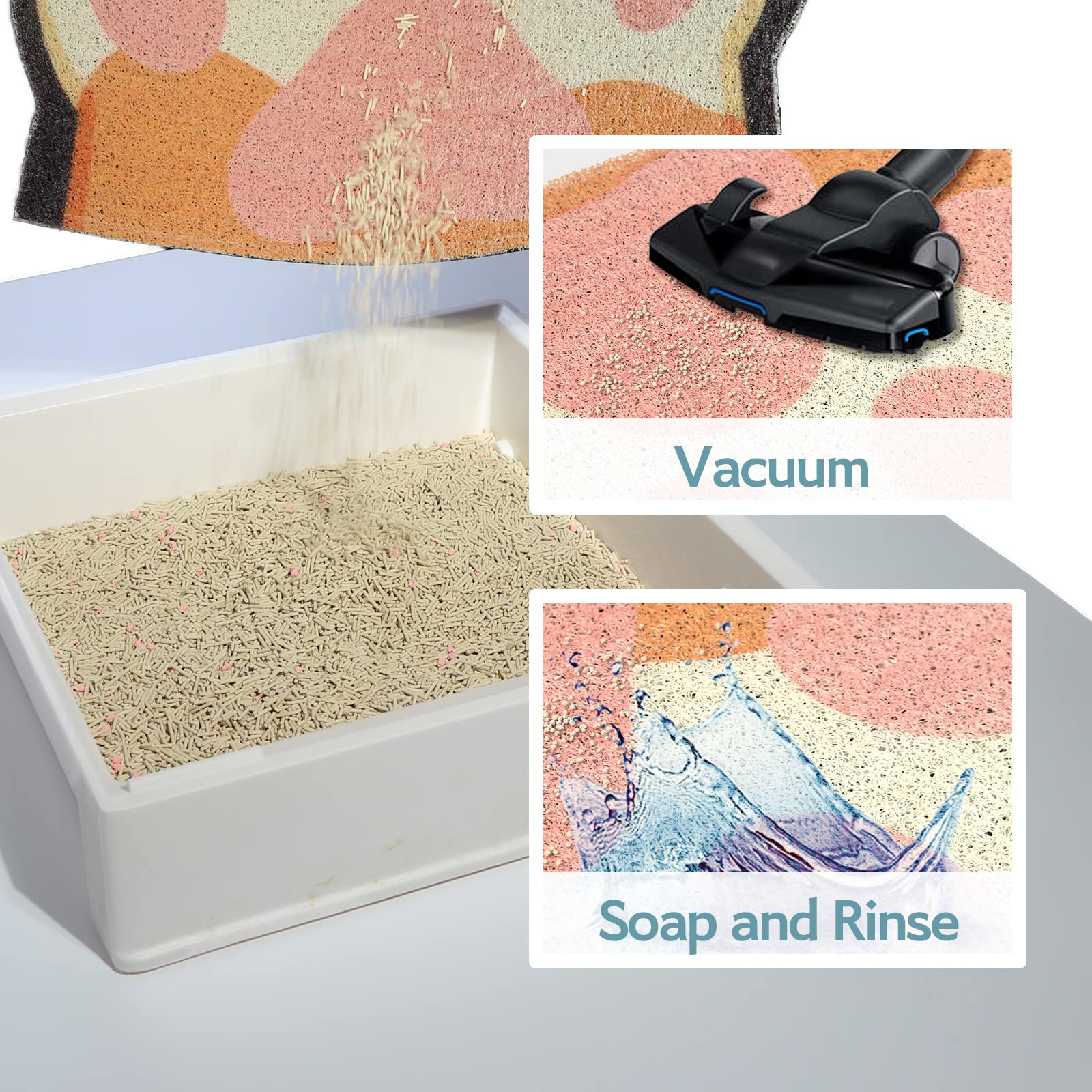 Tapis Litiere Doux Pattes par Rarenut: confort pour les patounes félines.