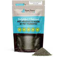 Raw Paws Poudre d'algue brune dans bouteille 8oz, soutient digestion et peau.