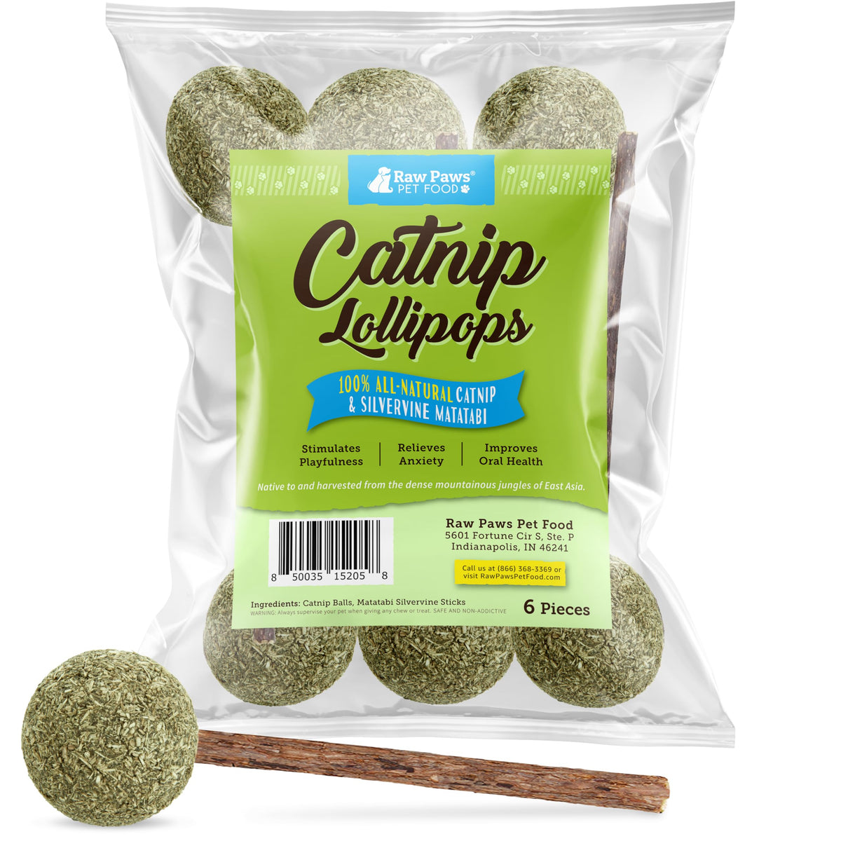 Raw Paws cataire et matatabi : jouet interactif stimulant pour chats d’intérieur.