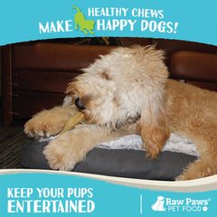 Raw Paws emballage fabriqué aux États-Unis, qualité et traçabilité.