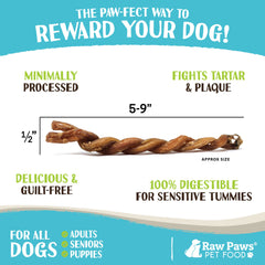 Raw Paws emballage États‑Unis, produit naturel élevé en plein air prêt à l’emploi.