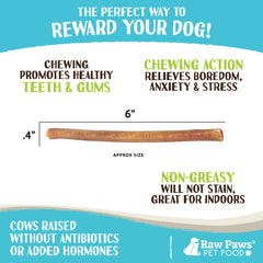 Raw Paws Pizzle boeuf en plein air, option naturelle pour mâcher.