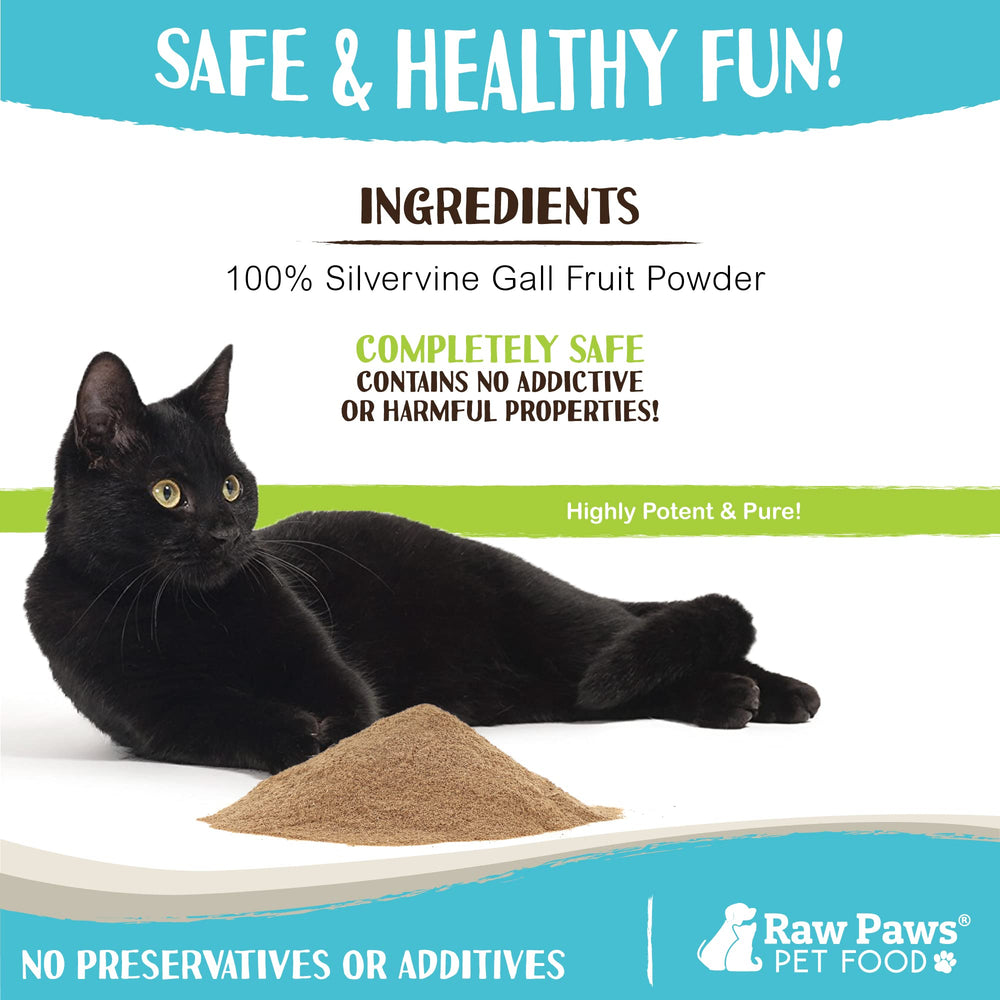 Raw Paws Silvervine emballage – emballage élégant prêt à offrir.