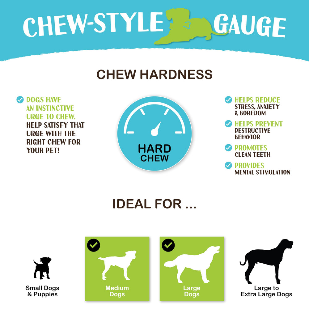Raw Paws texture-os-comprime-durable : texture ferme qui satisfait les chiens forts.