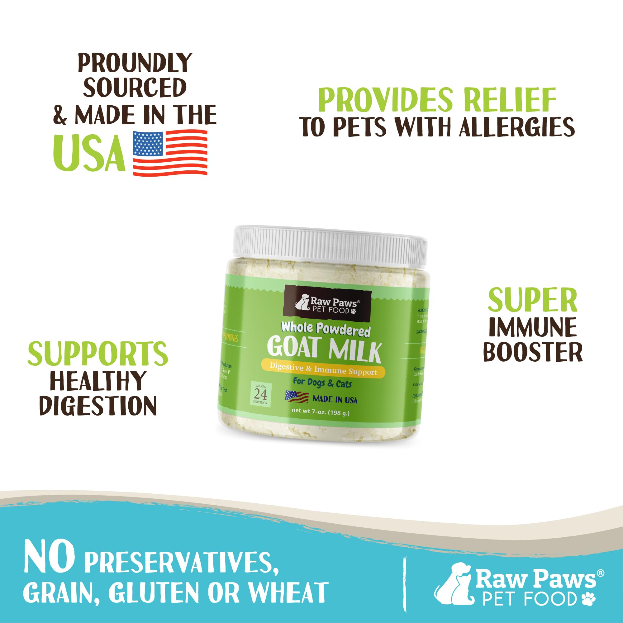 Raw Paws topping nourrissant pour chiens et chats, idéal pour enrichir les repas.