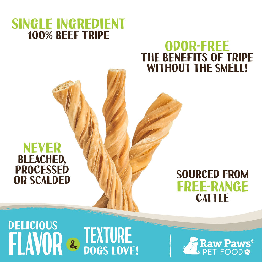 Raw Paws Tripe Twist boeuf dents propres grâce au croquant