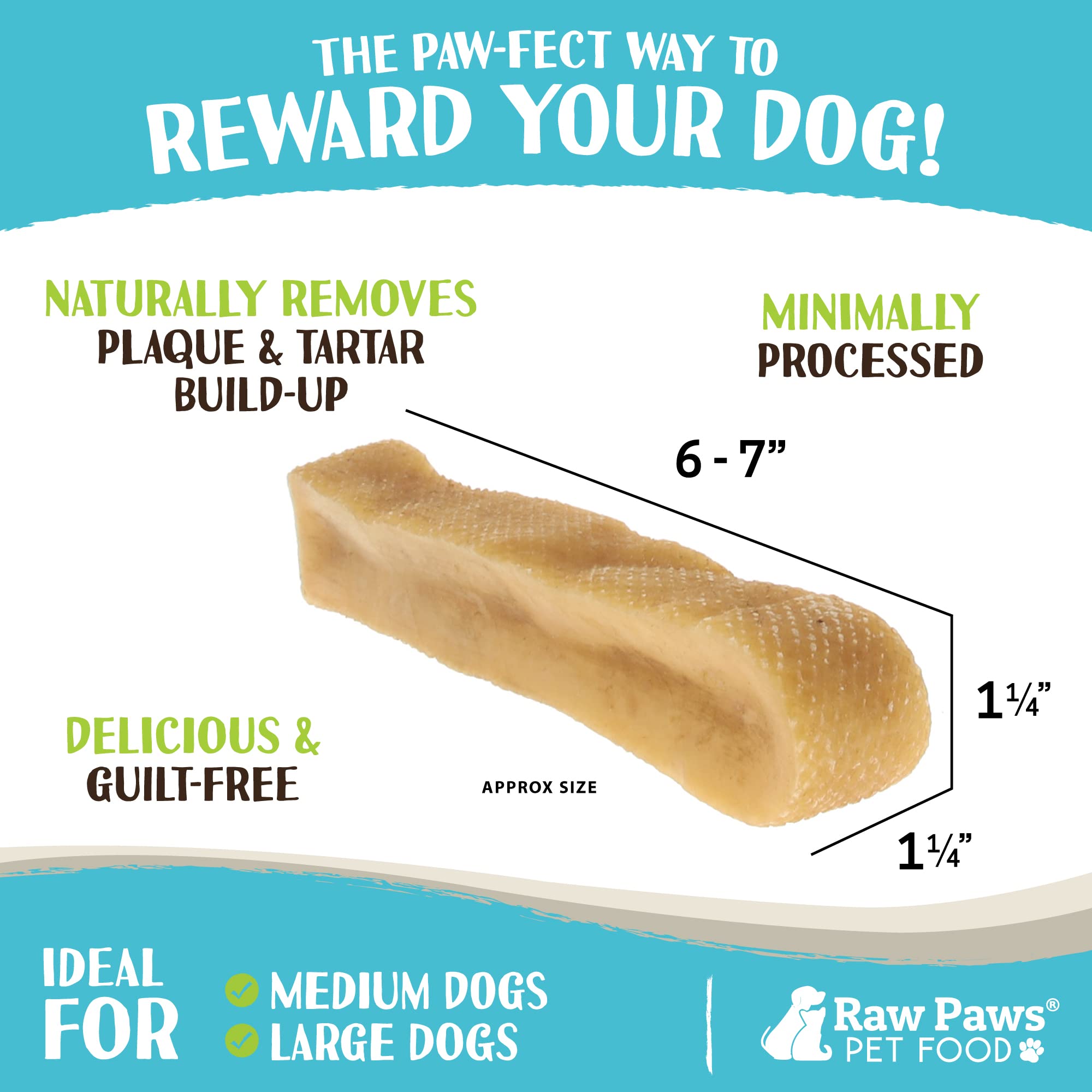 Raw Paws Yak Chews Himalayan chien en mordillant: canalise l'instinct de mastication