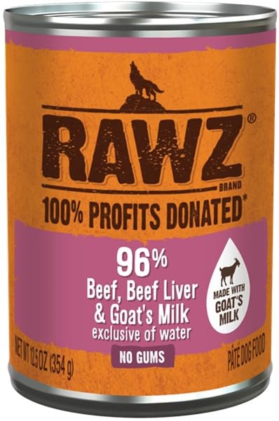 Rawz boeuf 96% viande en conserve pour chien, repas riche en protéines et naturel.