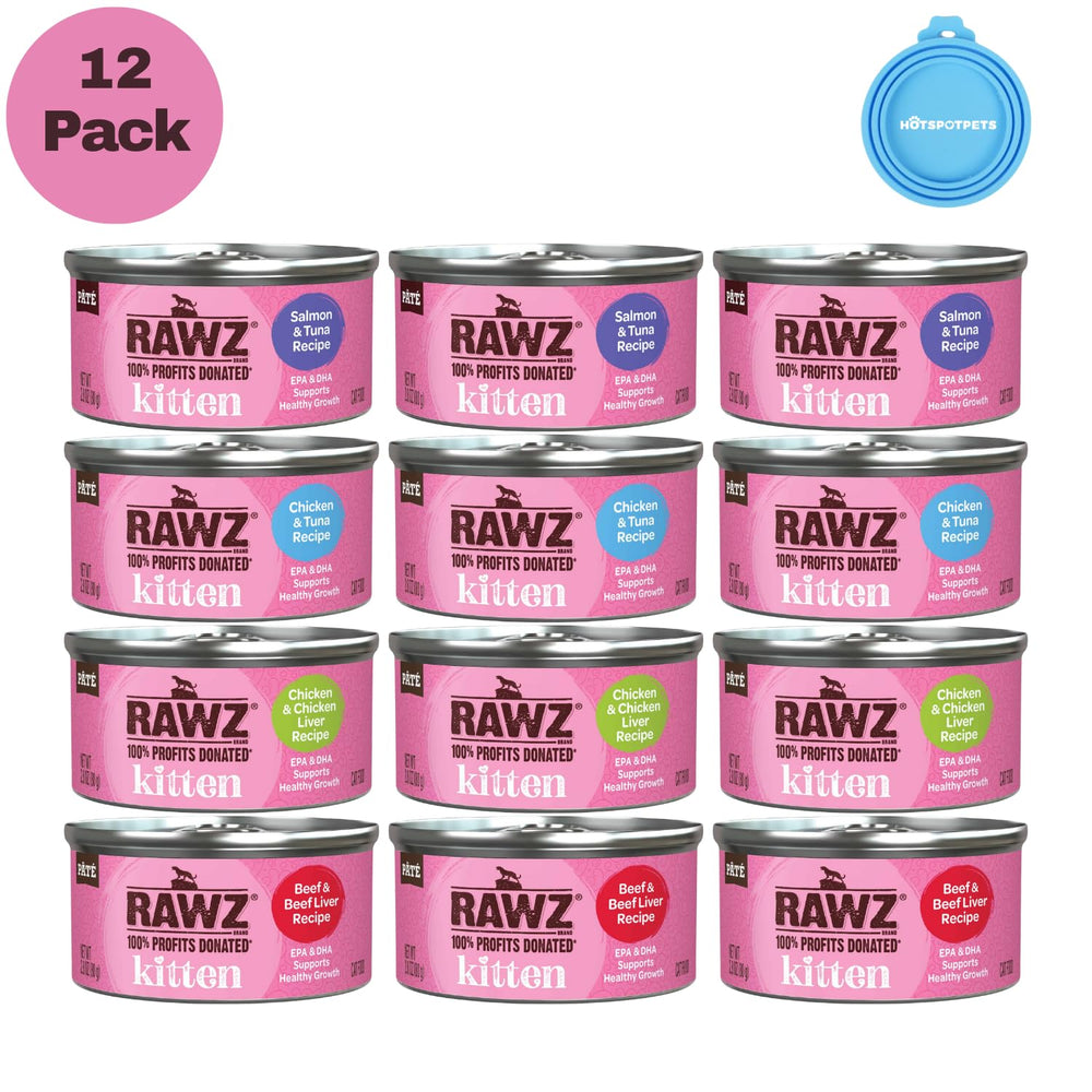 Rawz chaton pâté boeuf - ouverture facile et saveur riche