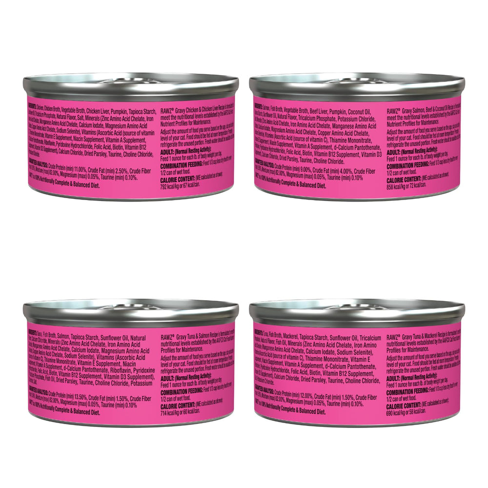 Rawz assortiment de 4 saveurs, variété facile pour varier les repas.