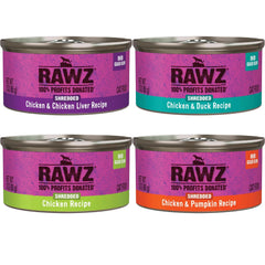 Rawz chat humide boîtes poulet-foie, saveur riche et appétit soutenu.