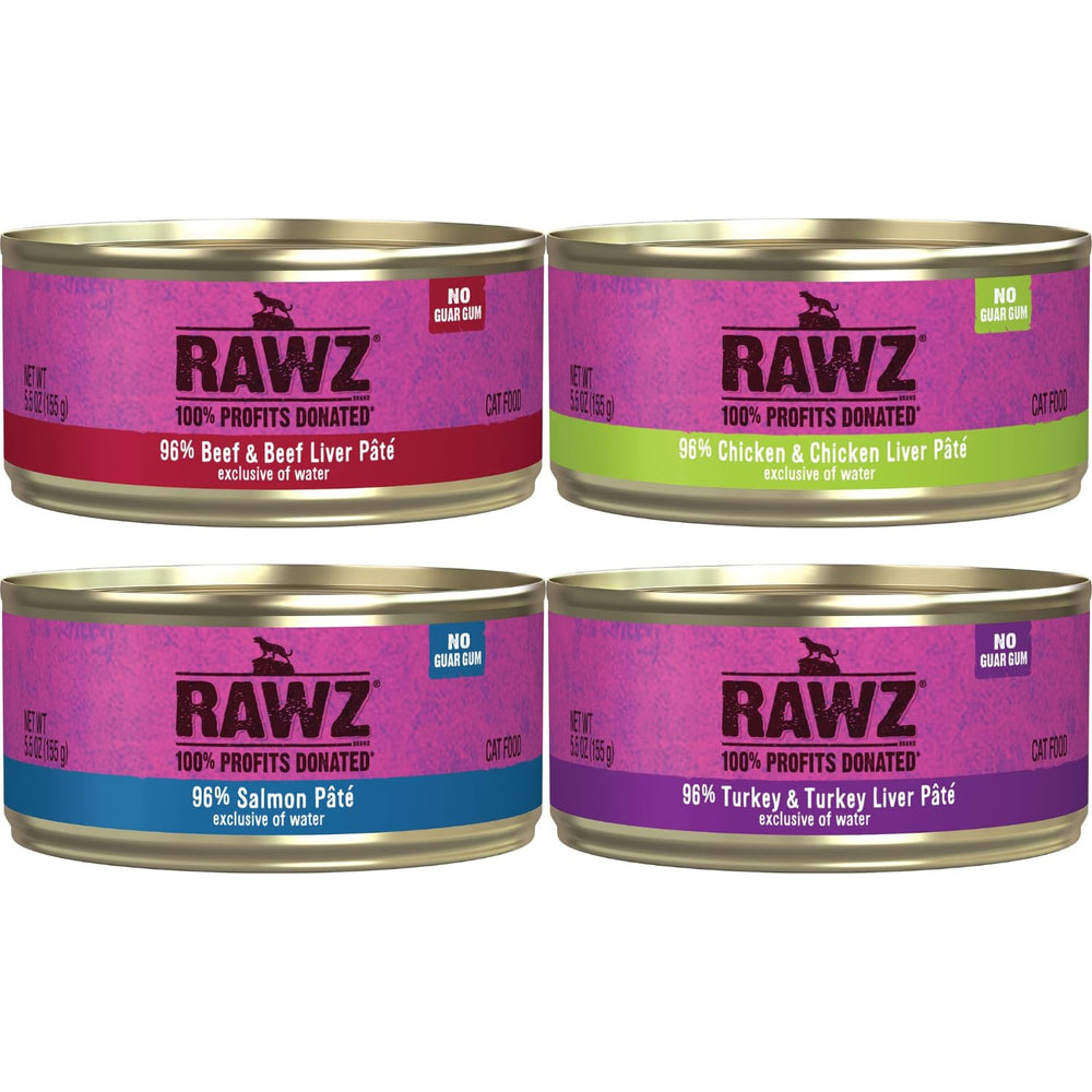Rawz pâté chat poulet et foie, hydratation naturelle.