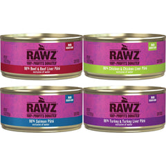 Rawz pâté chat poulet et foie, hydratation naturelle.