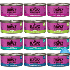 Rawz chat-thon-saumon-emiette : texture légère idéale pour varier les repas.