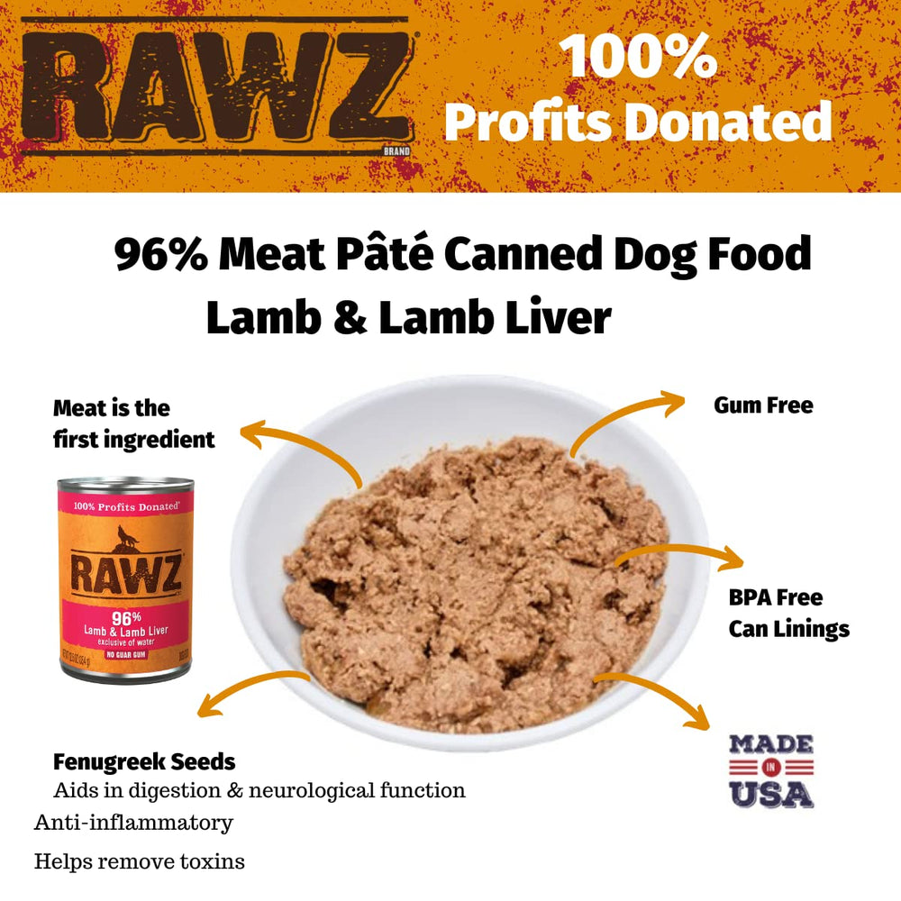 Conserve Rawz foie d'agneau 12,5 onces, gout riche.