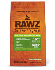 Rawz Meal Free – emballage affiché, protéine premium pour chien.