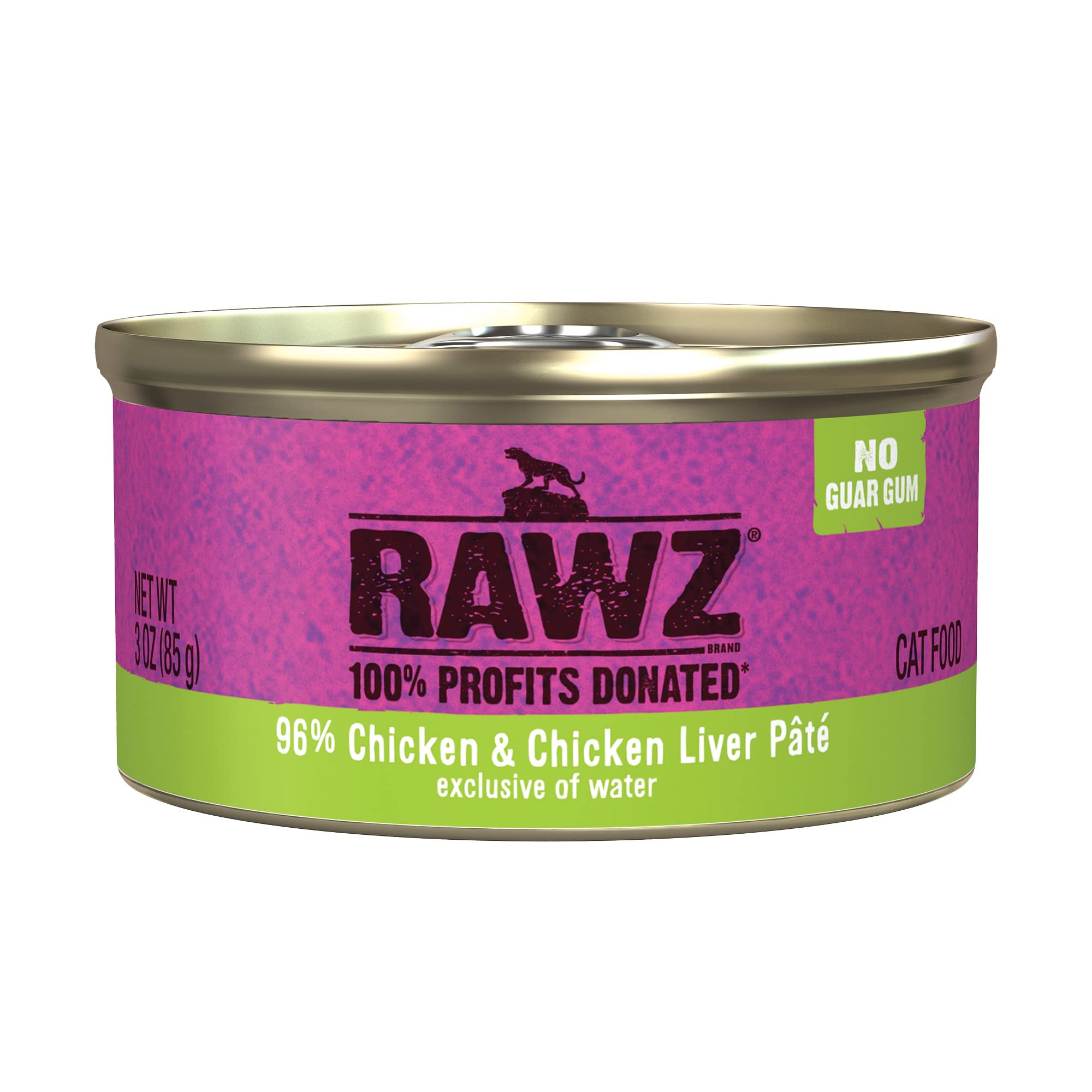 RAWZ Pâté Chat Poulet premier ingrédient, protéines de qualité