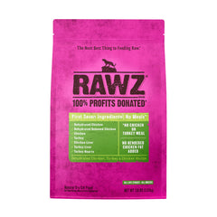 Rawz poulet et dinde déshydratés; ingrédients premium pour chats.