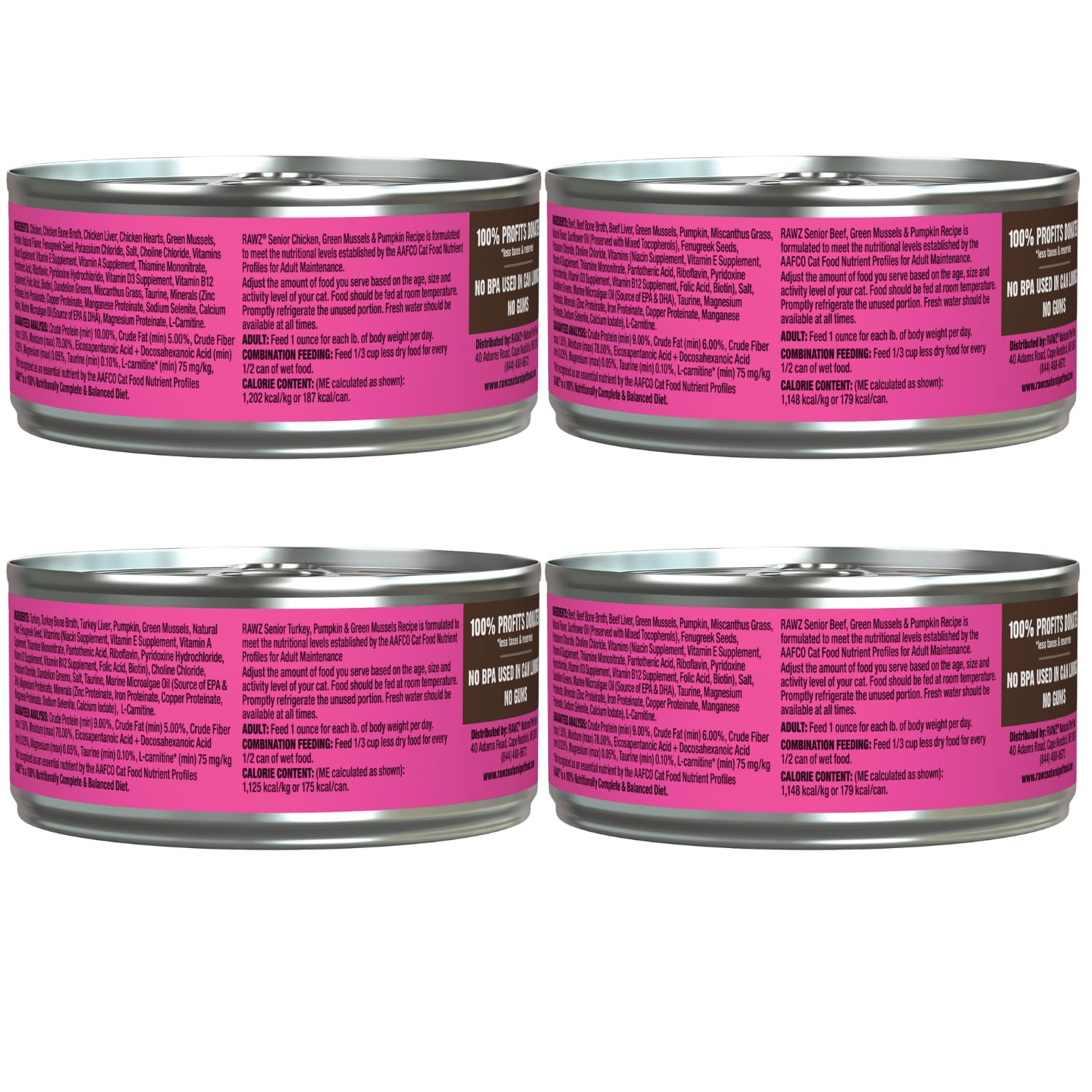 Rawz Senior Pâté boeuf, saveur riche et rassasiante