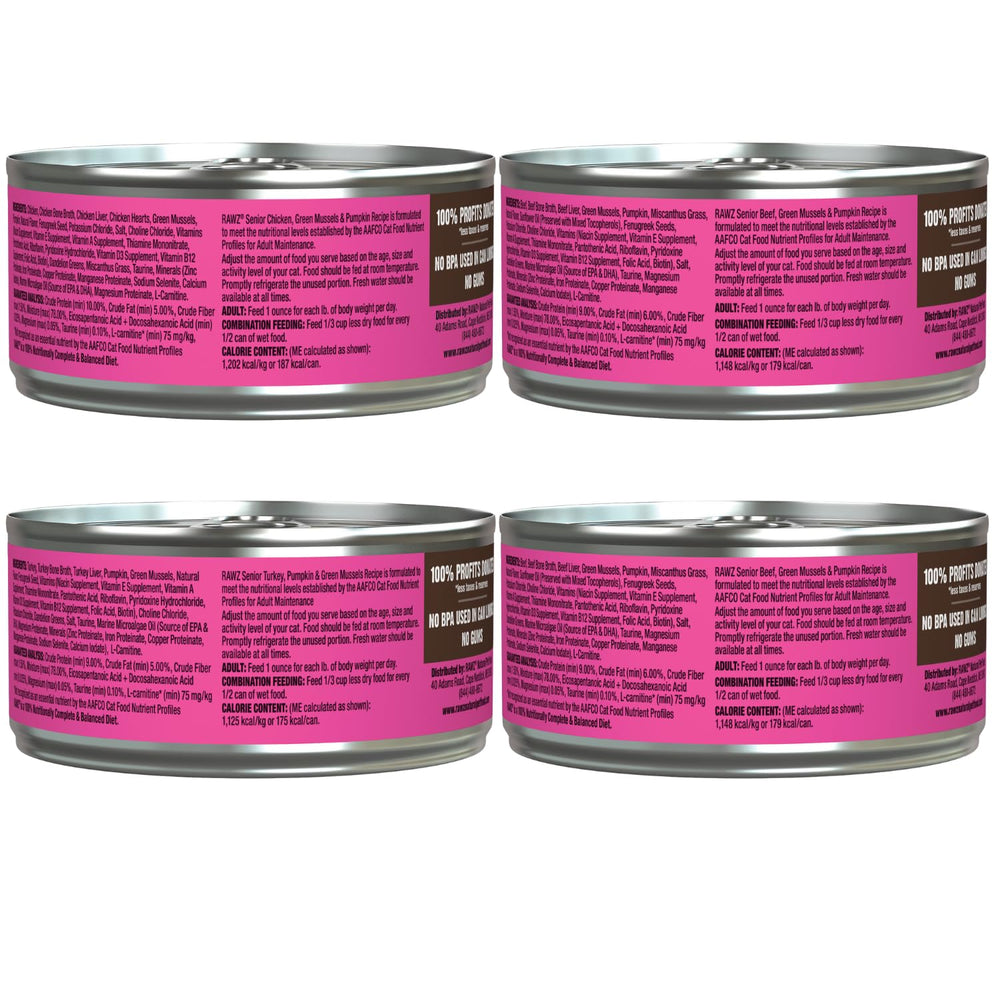 Rawz Senior Pâté boeuf, saveur riche et rassasiante