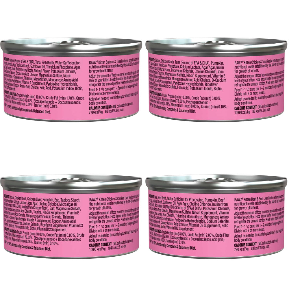 Rawz chaton pâté thon - boîte, option légère et hydratation attrayante