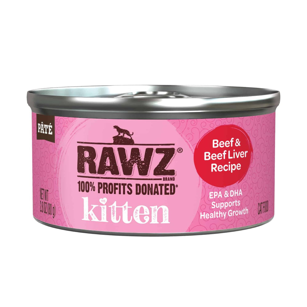 Rawz chaton pâté thon - ouverture pratique et hydratation améliorée