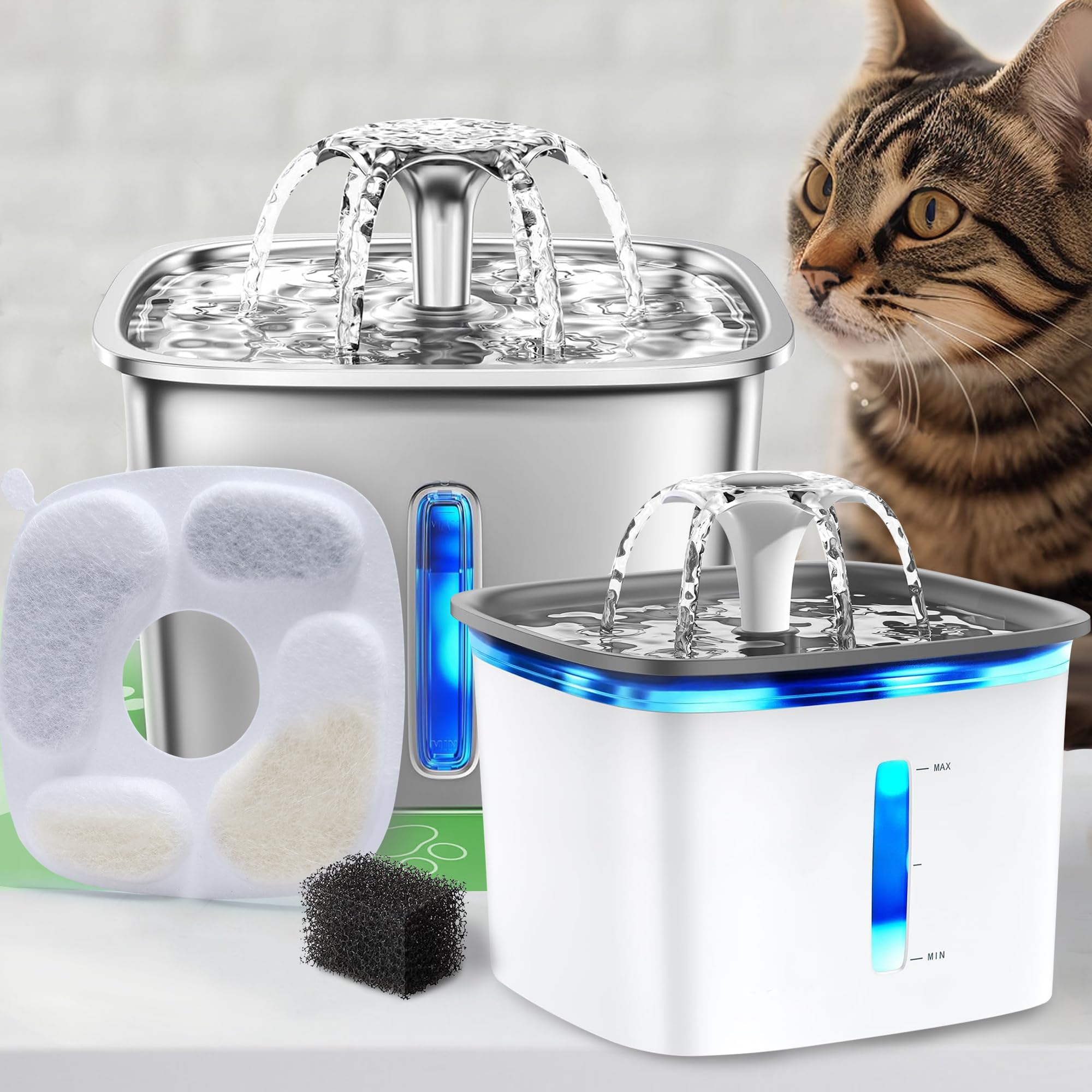RBAYSALE filtre fontaine chat - installation rapide et utilisation intuitive