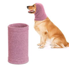 Rbenxia couvre-oreilles pour chien capuche rose, protège des bruits et du froid.