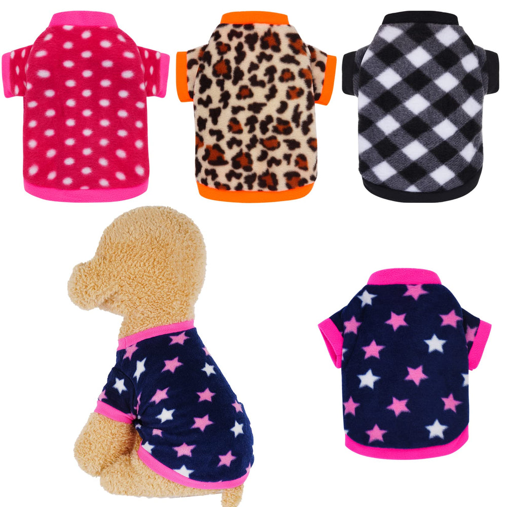 Pulls polaires Rbenxia ensemble 4 pièces pour petits chiens, pratique et facilement assortissable au quotidien.