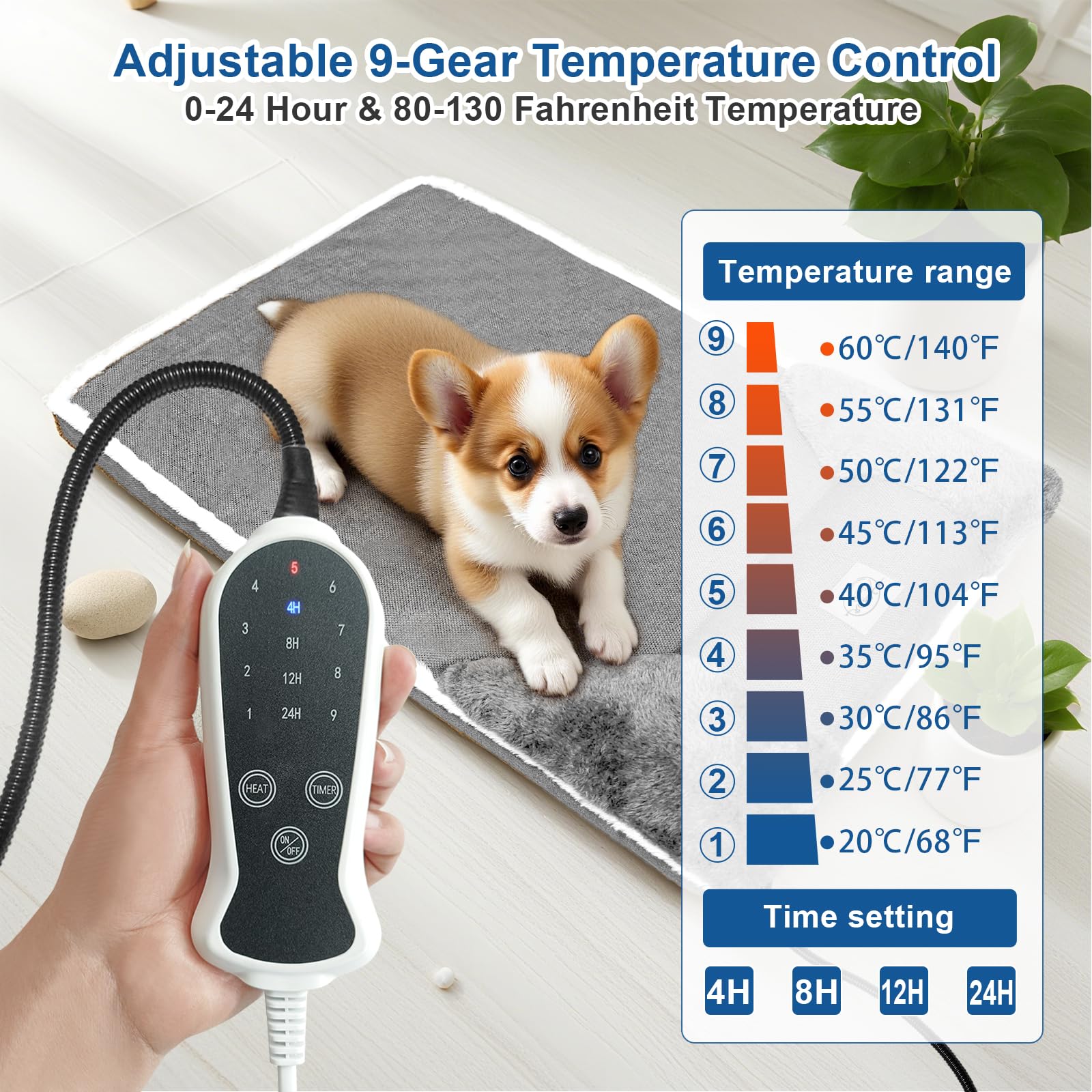 Housse amovible RC SLL sur lit chien avec bords confortables
