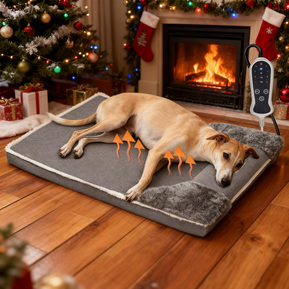 Lit chauffant RC SLL pour grand chien, surface 40x27 et chaleur ajustable