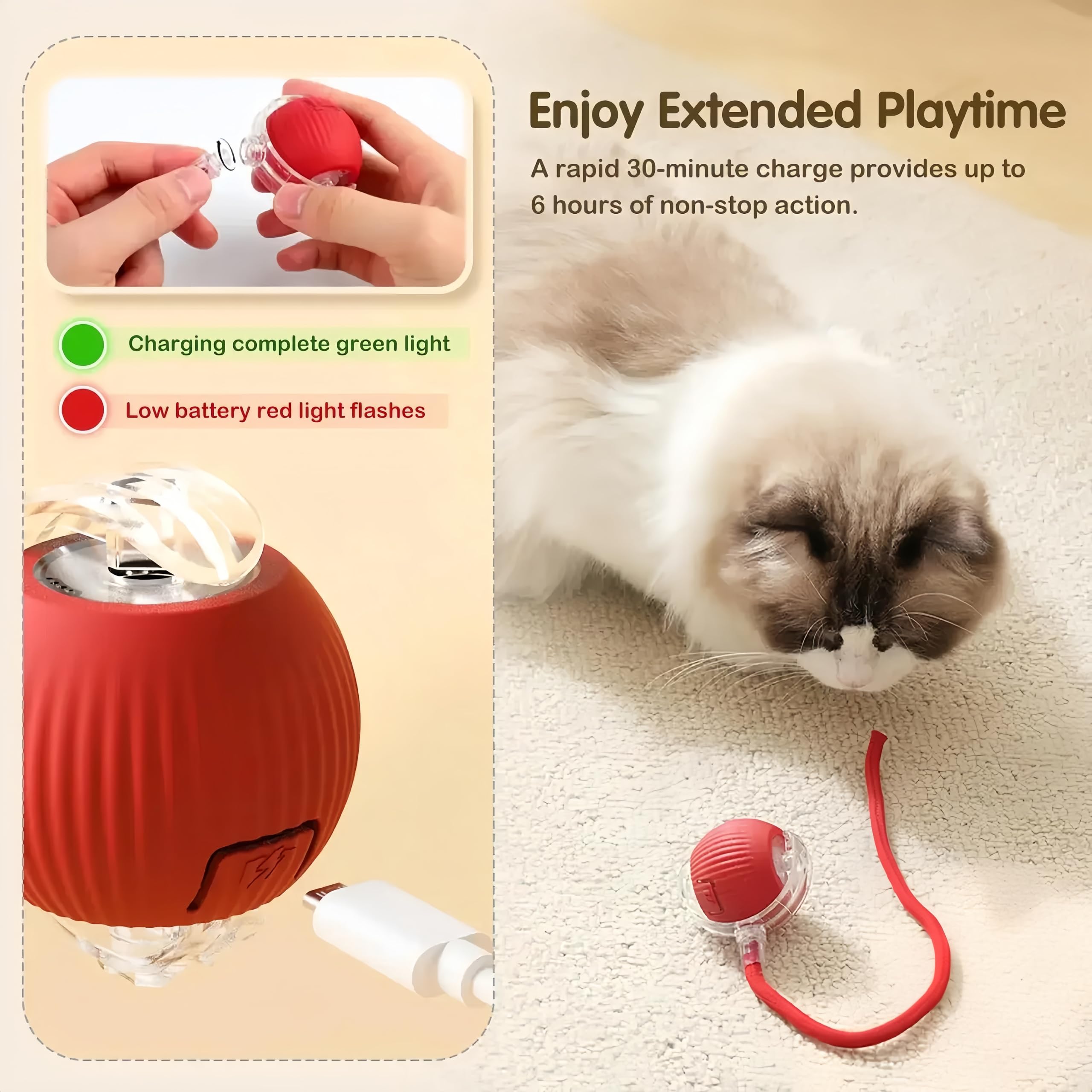 Rcxnm surface douce et texturée, agréable pour les pattes et les dents.