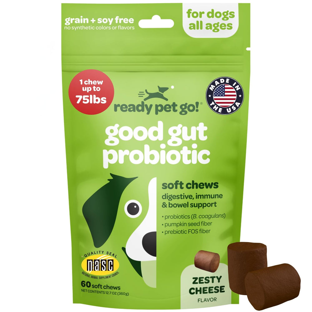 Ready Pet Go friandise-probiotiques-chien, texture agréable et soutien digestif.