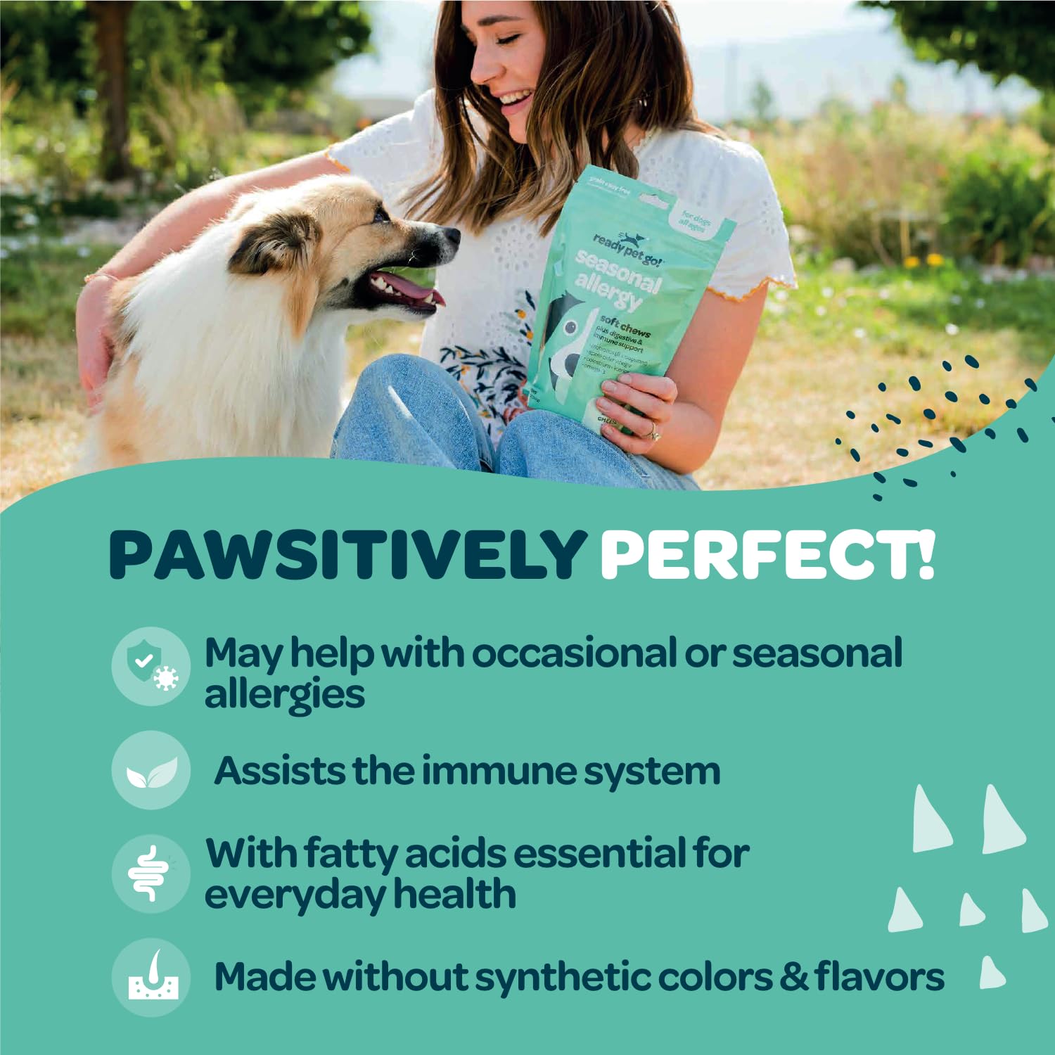 Ready Pet Go! Probiotiques chien, équilibre intestinal et énergie.