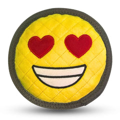 ReadyHound affiche le grand sourire emoji, stimulant l'activité et le jeu du chien.