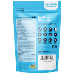 Ready Pet Go! Étiquette claire sur bouchées chiens, informations fiables sur les ingrédients.