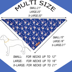 Réaleaf bandana paques chien, motif carotte et lapin, parfait séance photo.