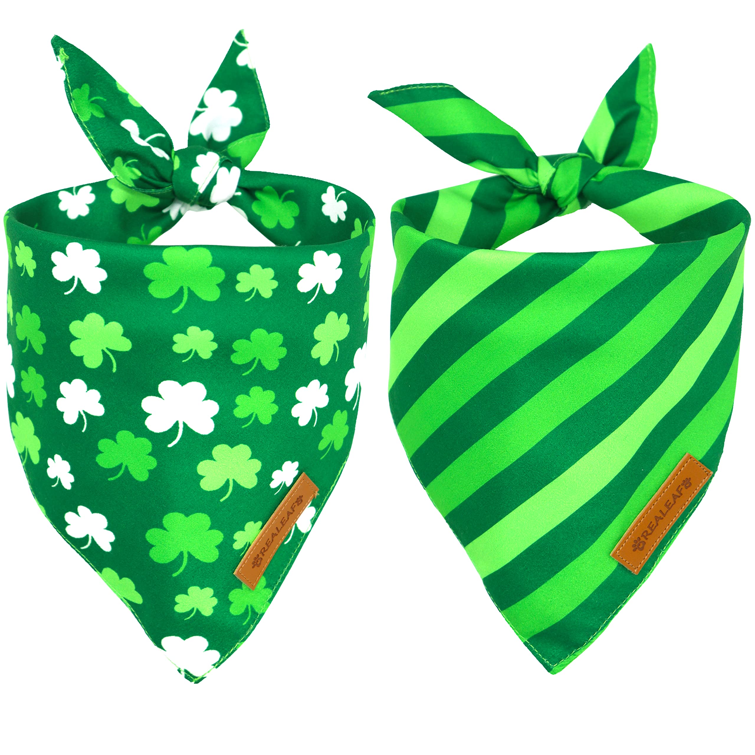 Bandana Realeaf Saint-Patrick, design festif, idéal pour les photos et les fêtes
