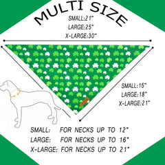 Realeaf bandana triangle réversible Saint-Patrick, deux styles en un.