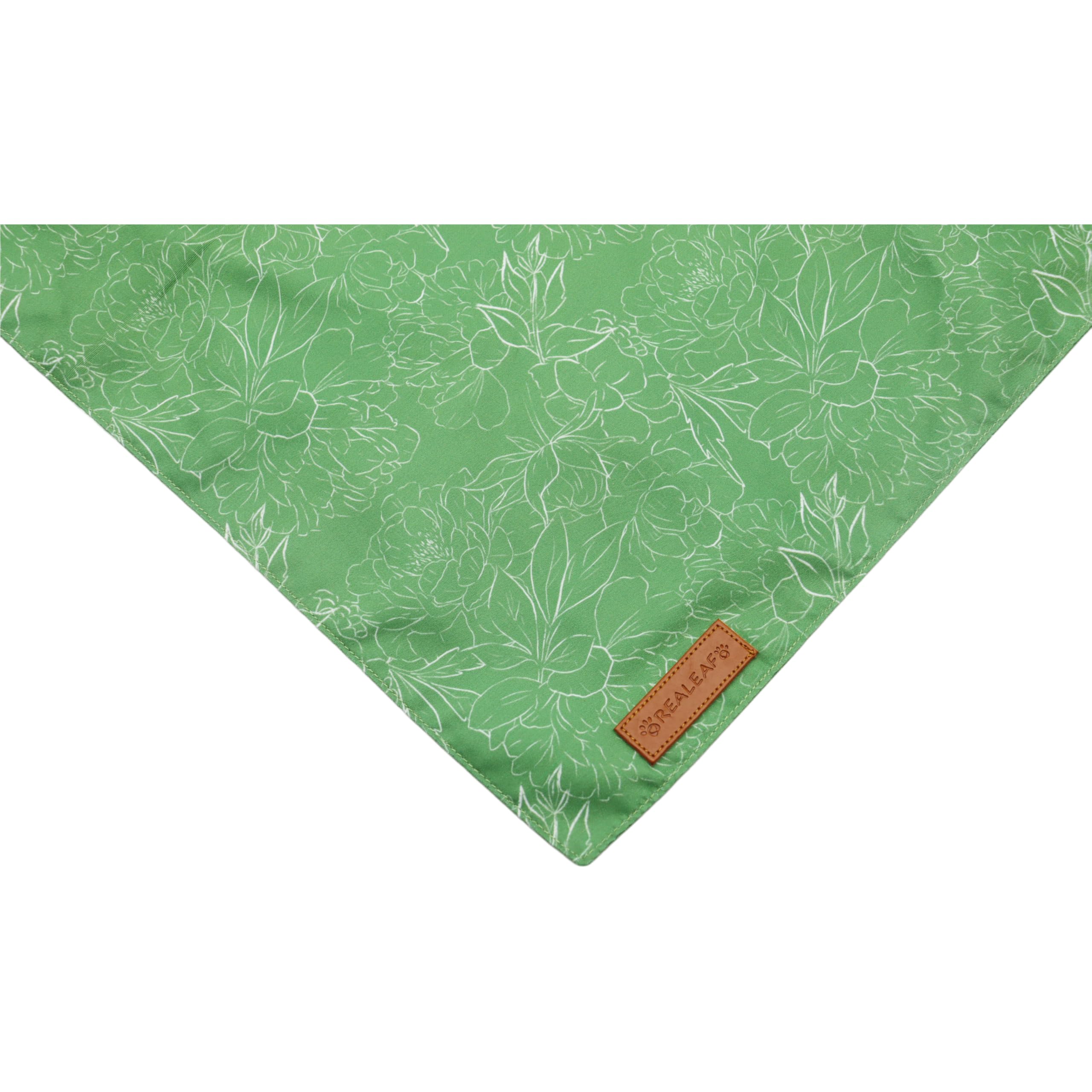 Détail tissu double couche bandana Realeaf, robuste et résistant.
