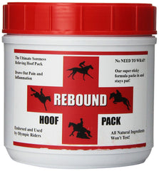 Rebound Hoof Pack application sabot, maintien en place sans bandage pour le soin du sabot.