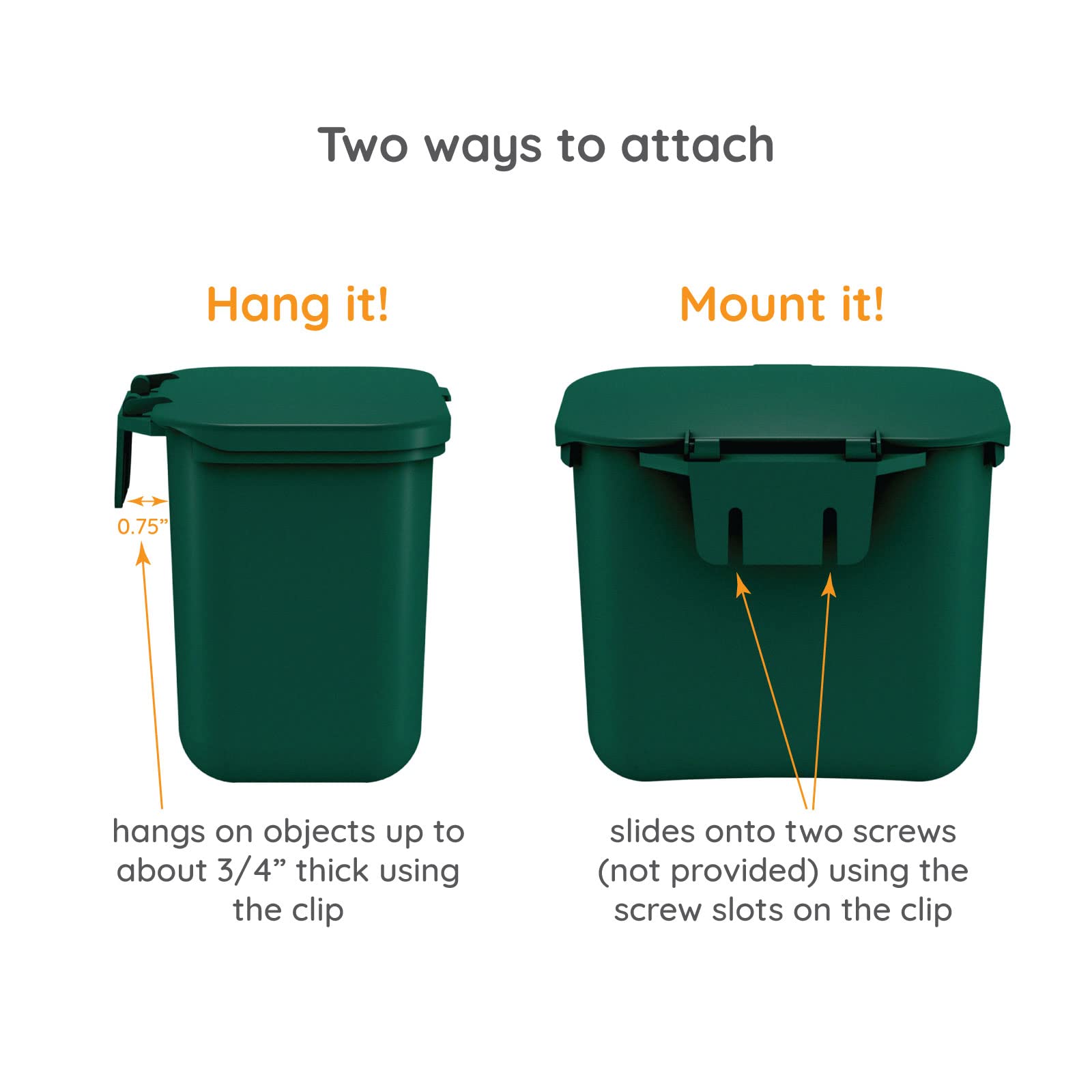 Poubelle Recycling Rules vert adaptée à un usage dans le jardin.