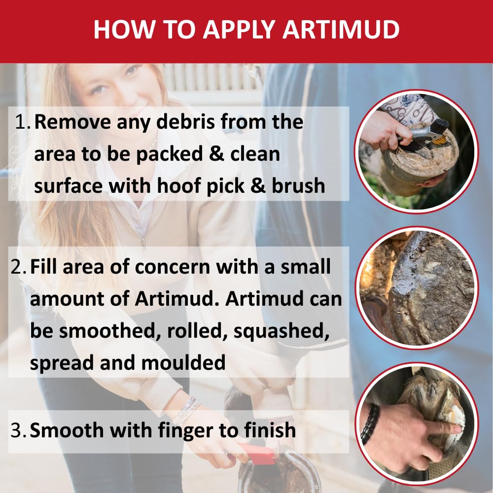 Artimud Red Horse application sous sabot, pratique sous les chaussures