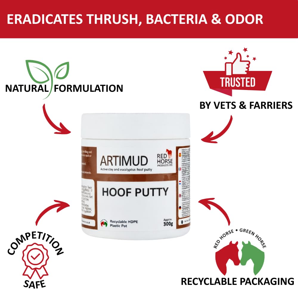 Artimud Red Horse pâte pourriture du sabot, application locale et ciblée