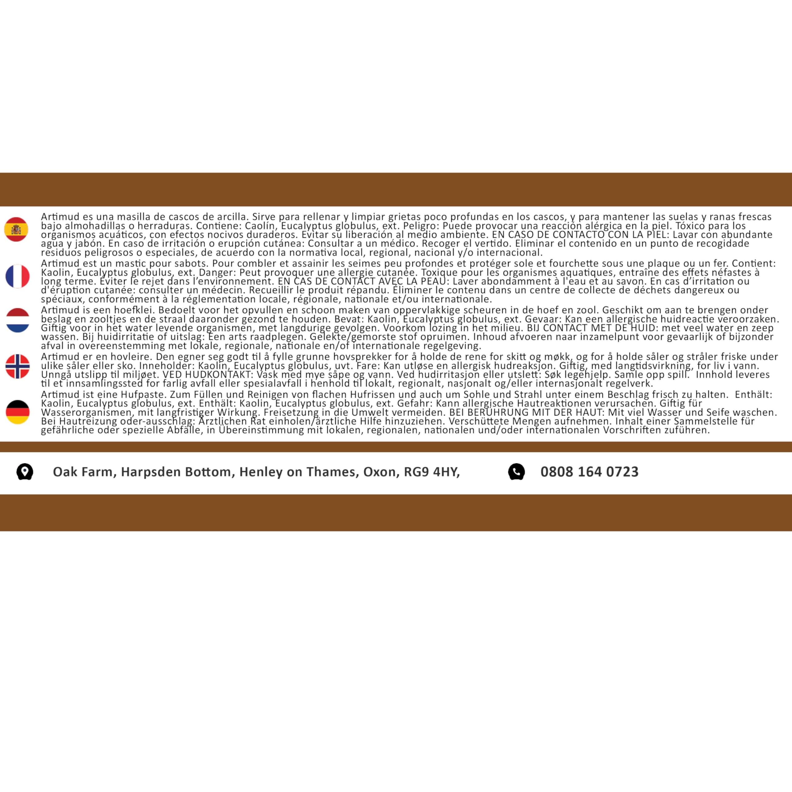Artimud Red Horse utilisation non caustique et naturelle
