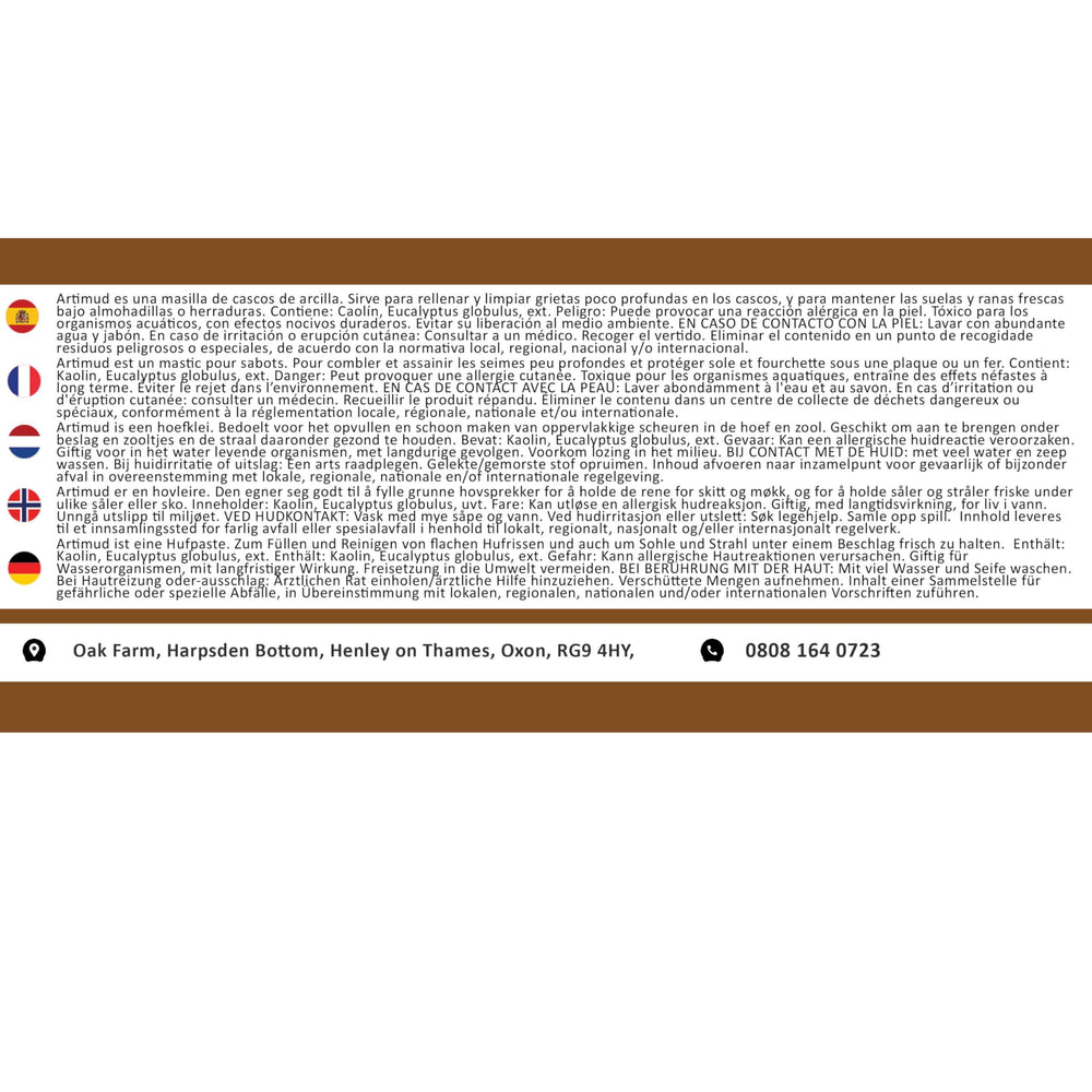Artimud Red Horse utilisation non caustique et naturelle