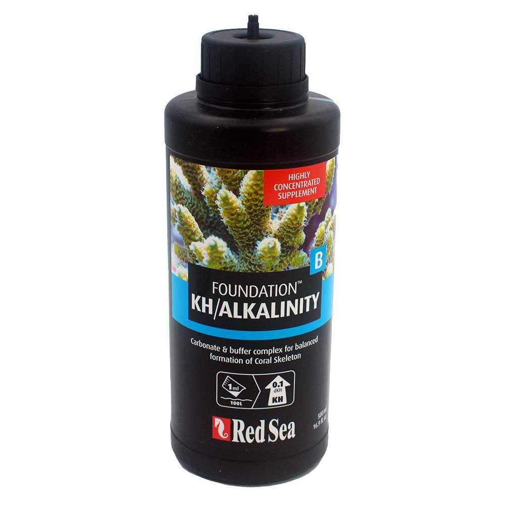 Verser dans le bassin avec Red Sea Reef Foundation B Alkalin pour ajuster l’alcalinité.
