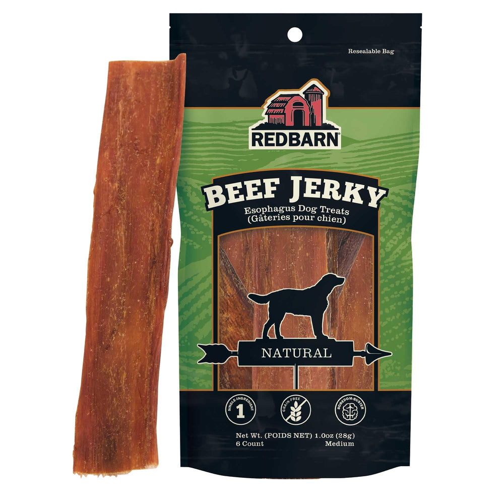 Redbarn Barky Bark au boeuf: tranches moyennes pour friandises quotidiennes sans cuir.