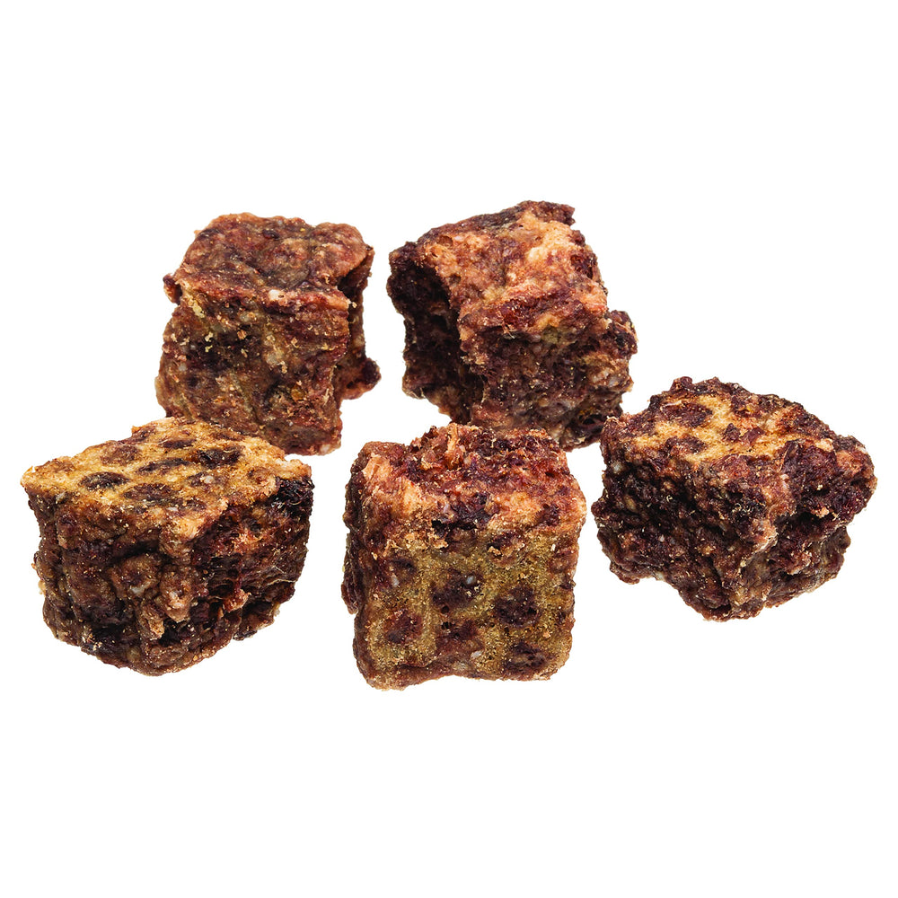 Produit Redbarn composé de 96% boeuf, foie et poumon.